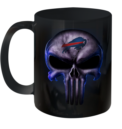 Buffalo Bills NFL Football Punisher Skull Sports Ceramic Mug 11oz