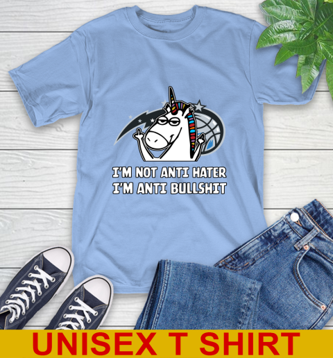 Orlando Magic NBA Basketball Unicorn I'm Not Anti Hater I'm Anti Bullshit T-Shirt 11