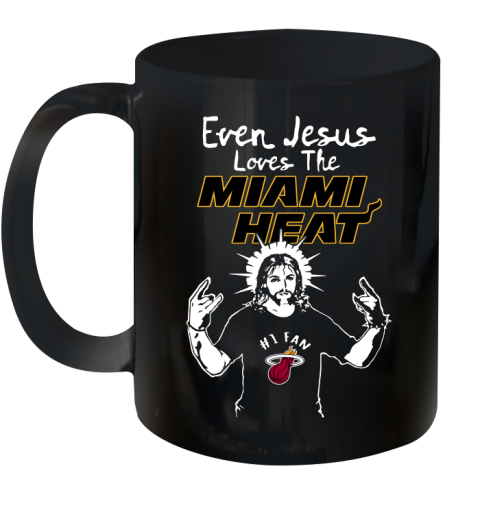 Miami Heat NBA Basketball Even Jesus Loves The Heat Shirt Ceramic Mug 11oz