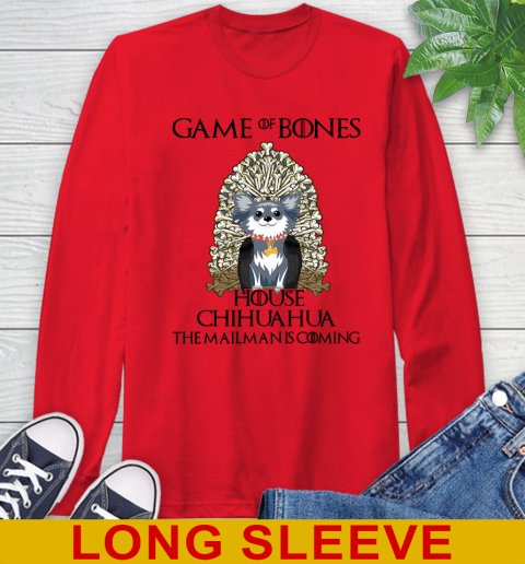 Game of bones house chihuahua dog the mailman is coming tshirt 55