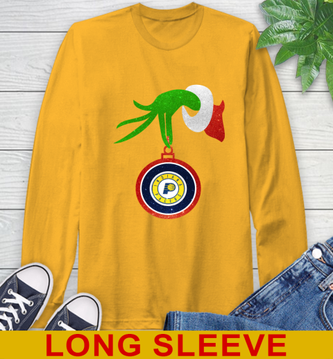 Indiana Pacers Grinch Merry Christmas NBA Basketball Long Sleeve T-Shirt 3