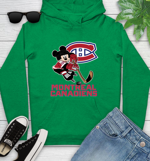 NHL Montreal Canadiens Mickey Mouse Disney Hockey T Shirt Youth Hoodie 7