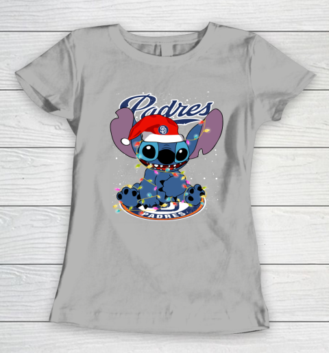 San Diego Padres MLB noel stitch Baseball Christmas Women's T-Shirt 8