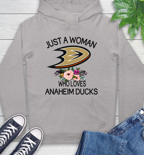 NHL Just A Woman Who Loves Anaheim Ducks Hockey Sports Hoodie 10