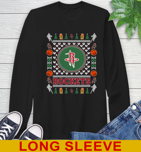 Houston Rockets Merry Christmas NBA Basketball Loyal Fan Long Sleeve T-Shirt
