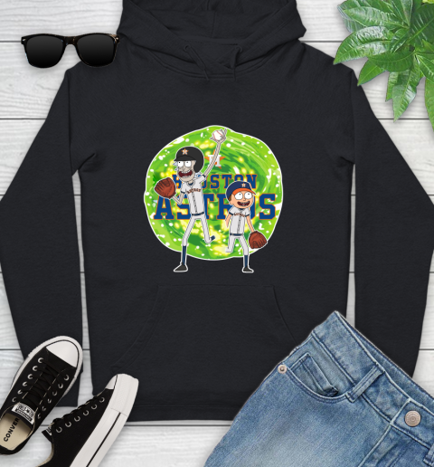 MLB Houston Astros Rick And Morty Baseball Sports Youth Hoodie 2