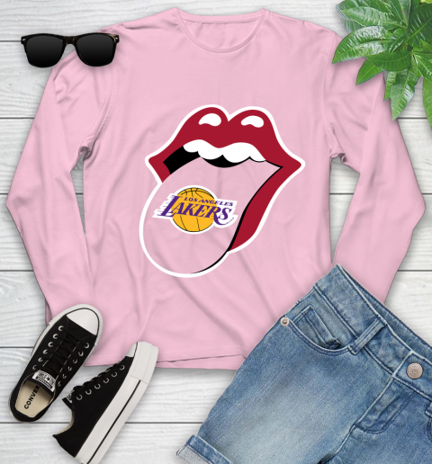 Los Angeles Lakers NBA Basketball Lips I Root For My Team Adoring Fan 134