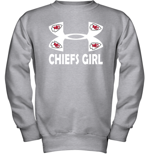 Youth Black Kansas City Chiefs Football T-Shirt 