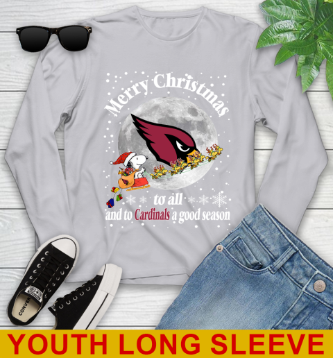 Arizona Cardinals Merry Christmas To All And To Cardinals A Good Season NFL Football Sports Youth Long Sleeve 5