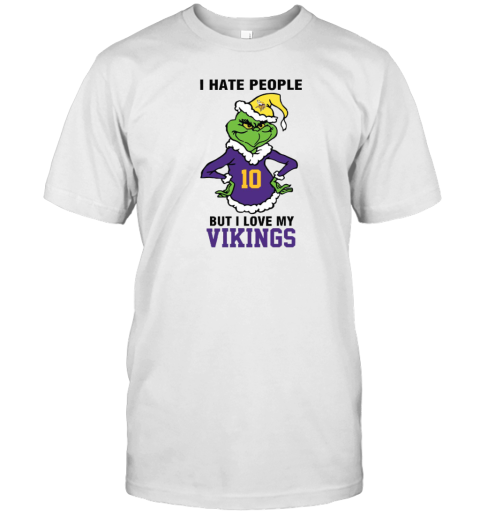 I Hate People But I Love My Vikings Minnesota Vikings NFL Teams T-Shirt