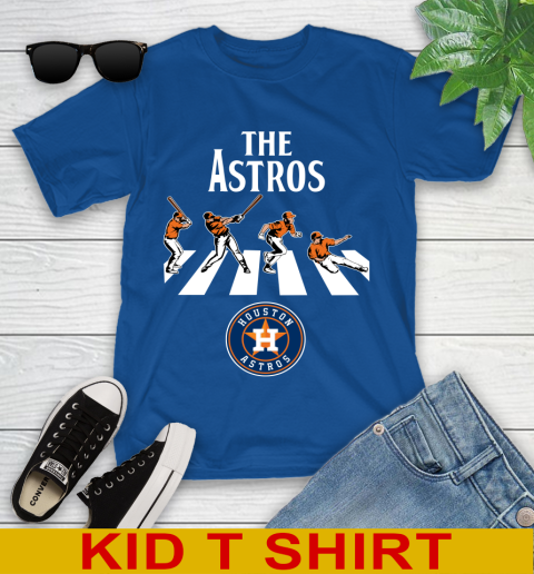 MLB Baseball Houston Astros The Beatles Rock Band Shirt Youth T-Shirt 10