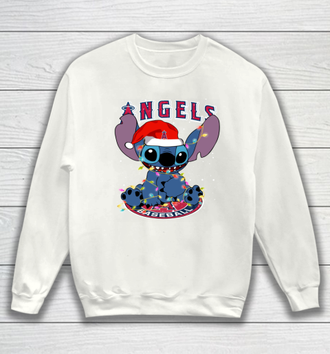 Los Angeles Angels MLB noel stitch Baseball Christmas Sweatshirt