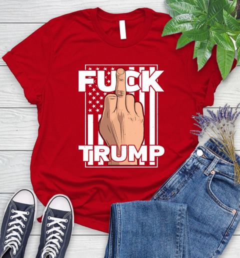 Fuck Trump Middle Finger Anti Republican T Shirt 92