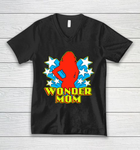 Wonder Mom Wonder Woman V-Neck T-Shirt