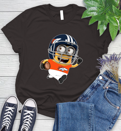 NFL Denver Broncos Minions Disney Football Sports Women's T-Shirt 8