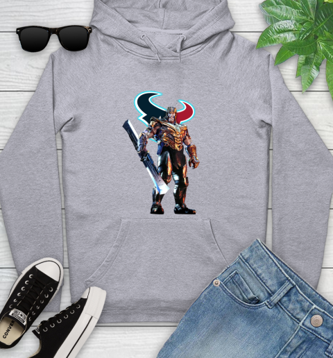 NFL Thanos Gauntlet Avengers Endgame Football Houston Texans Youth Hoodie 6