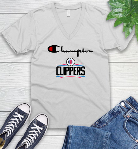 NBA Basketball LA Clippers Champion Shirt V-Neck T-Shirt