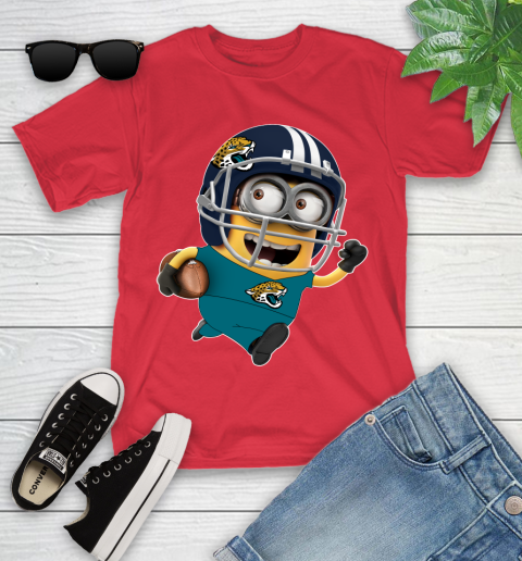 NFL Jacksonville Jaguars Minions Disney Football Sports Youth T-Shirt 10