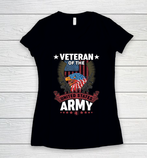 Veteran of the United States Army Women's V-Neck T-Shirt