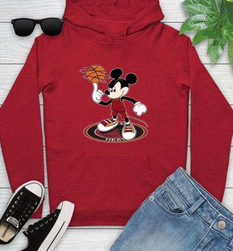 NBA Basketball Miami Heat Cheerful Mickey Disney Shirt Youth Hoodie 10