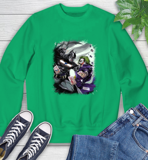 St.Louis Blues NHL Hockey Batman Fighting Joker DC Comics Sweatshirt - Image 7