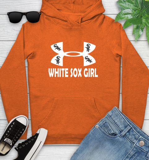 MLB Chicago White Sox Girl Under Armour Baseball Sports Youth Hoodie 4
