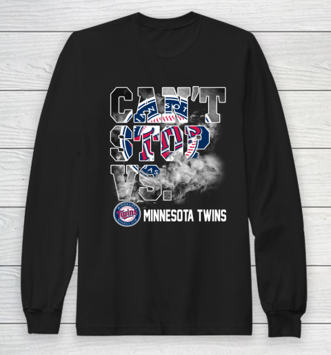 MLB Minnesota Twins Baseball Can't Stop Vs Twins Long Sleeve T-Shirt