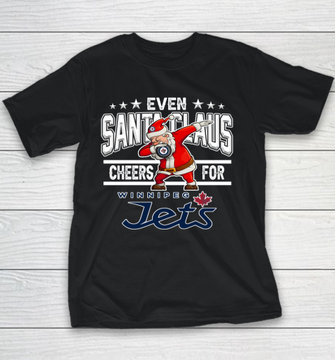 Winnipeg Jets Even Santa Claus Cheers For Christmas NHL Youth T-Shirt