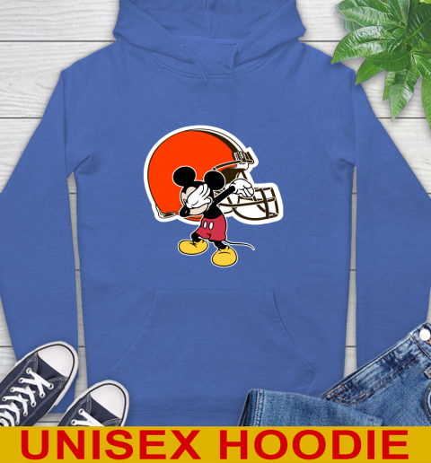 Cleveland Browns NFL Football Dabbing Mickey Disney Sports Hoodie 9