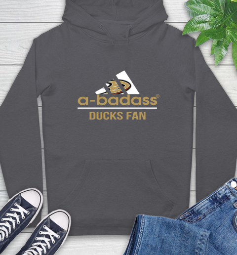 NHL A Badass Anaheim Ducks Fan Adidas Hockey Sports Hoodie 7