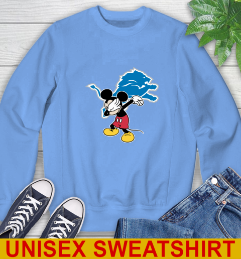 Detroit Lions NFL Football Dabbing Mickey Disney Sports Sweatshirt 11