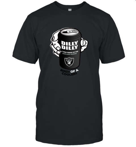 Bud Light Dilly Dilly! Oakland Raiders Birds Of A Cooler Unisex Jersey Tee
