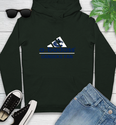 NHL A Badass Vancouver Canucks Fan Adidas Hockey Sports Youth Hoodie 14