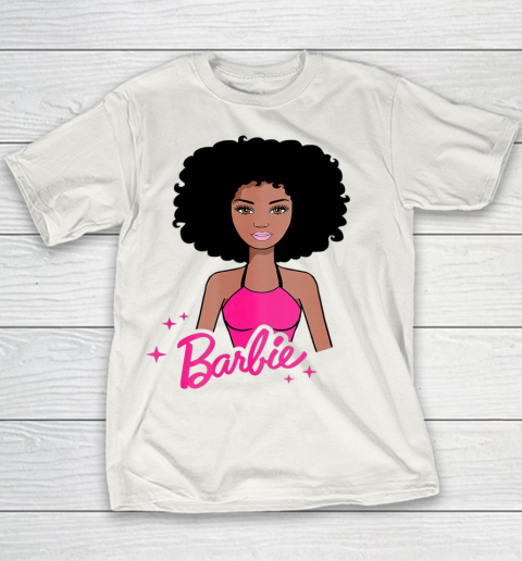 Afro Barbie Girl Pink Babe Black Women Youth T-Shirt