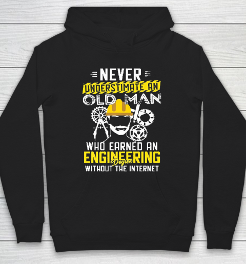 Grandpa Funny Gift Apparel  Mens Funny Retired Engineer Grandpa With Eng Hoodie