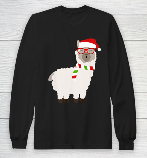 Fa La La Llama Shirt Cute Alpaca Ugly Christmas Long Sleeve T-Shirt