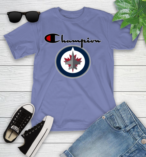 NHL Hockey Winnipeg Jets Champion Shirt Youth T-Shirt 12