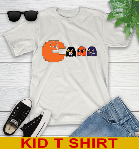 Cleveland Browns NFL Football Pac Man Champion Youth T-Shirt 12