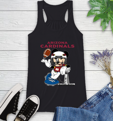 NFL Arizona Cardinals Mickey Mouse Disney Super Bowl Football T Shirt Racerback Tank 14