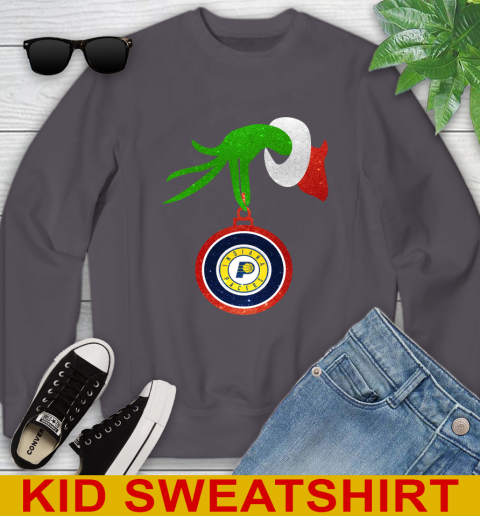 Indiana Pacers Grinch Merry Christmas NBA Basketball Youth Sweatshirt 6