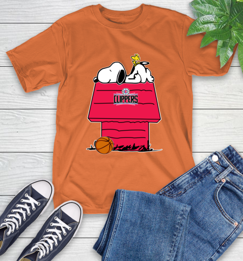 LA Clippers NBA Basketball Snoopy Woodstock The Peanuts Movie T-Shirt 6 LA Clippers NBA Basketball Snoopy Woodstock The Peanuts Movie T-Shirt - Image 6