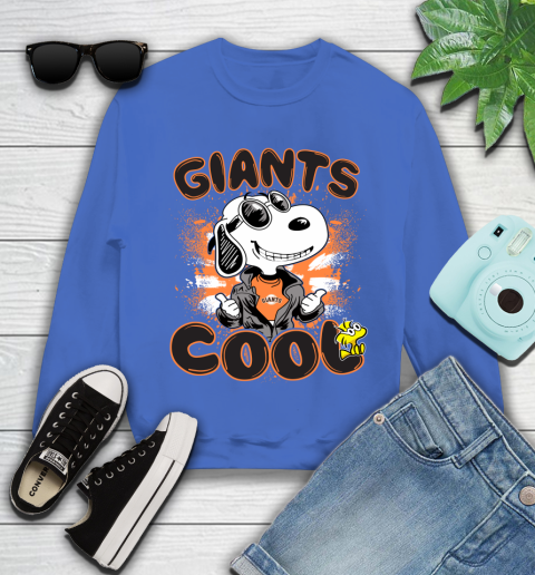 MLB Baseball San Francisco Giants Cool Snoopy Shirt Youth Sweatshirt 5