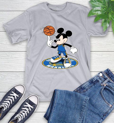 NBA Basketball Golden State Warriors Cheerful Mickey Disney Shirt T-Shirt 6