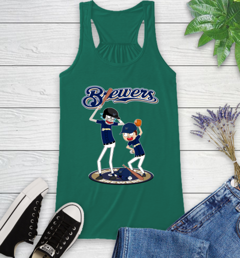 MLB Milwaukee Brewers Rick And Morty Baseball 43