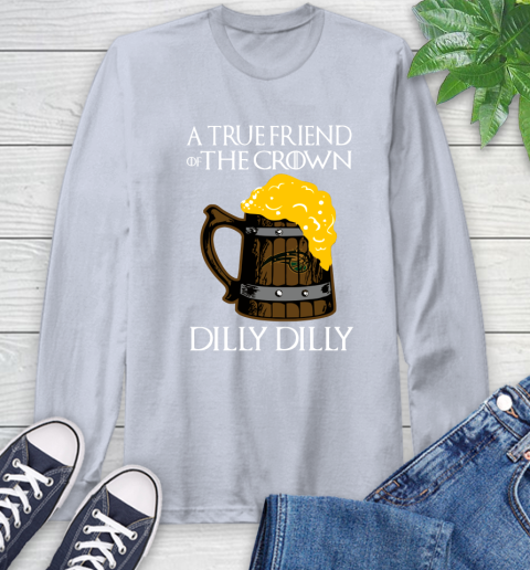 NBA Orlando Magic A True Friend Of The Crown Game Of Thrones Beer Dilly Dilly Basketball Long Sleeve T-Shirt 6