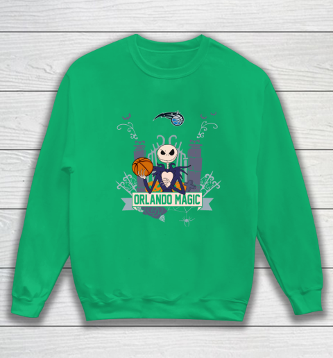 NBA Orlando Magic Basketball Jack Skellington Halloween Sweatshirt 5