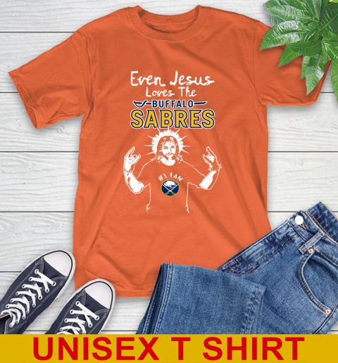 Buffalo Sabres NHL Hockey Even Jesus Loves The Sabres Shirt T-Shirt 4