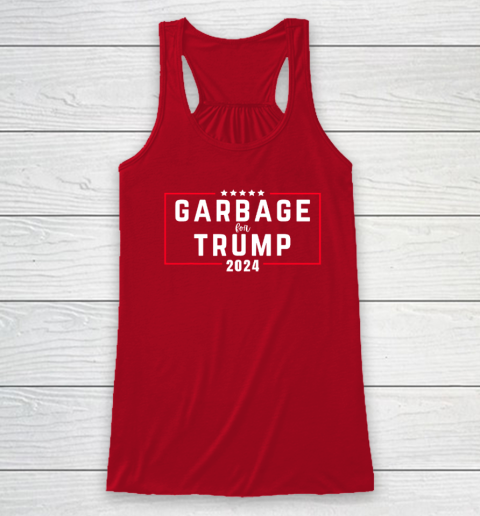 Garbage For Trump 2024 Racerback Tank 3