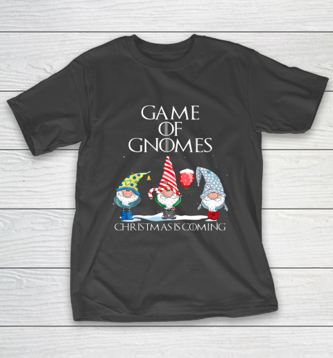 Funny Game Of Gnomes Christmas Is Coming Elf T-Shirt