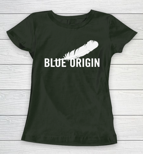 Blue Origin  All White Women's T-Shirt 4